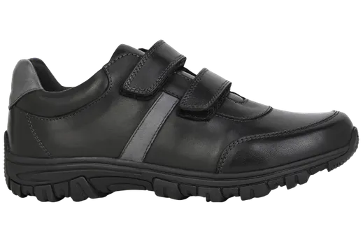 Benelaccio Boys' Leather Moc Toe Velcro Casual Shoes - view 2